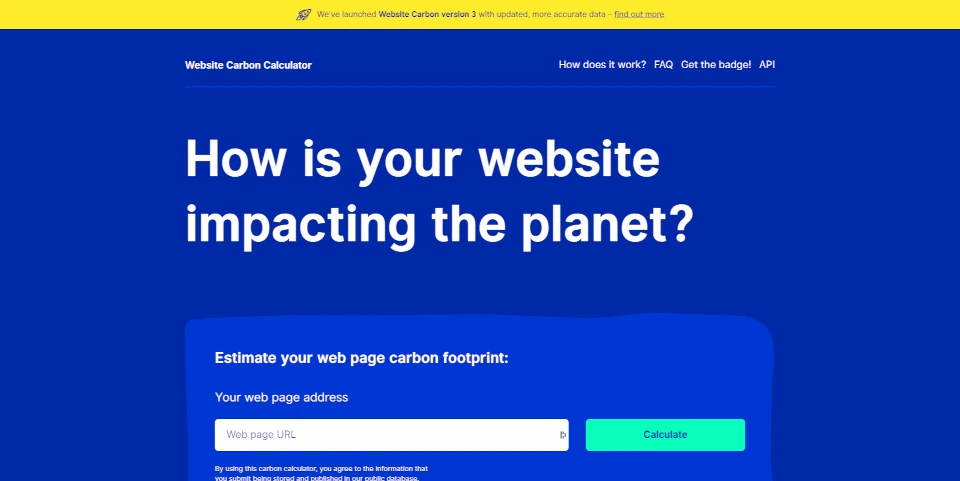Website Carbon Calculator