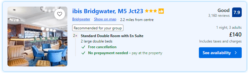 Scarcity - booking dot com - property