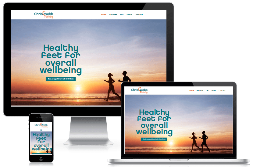 Chris Webb Podiatry - Screenshot