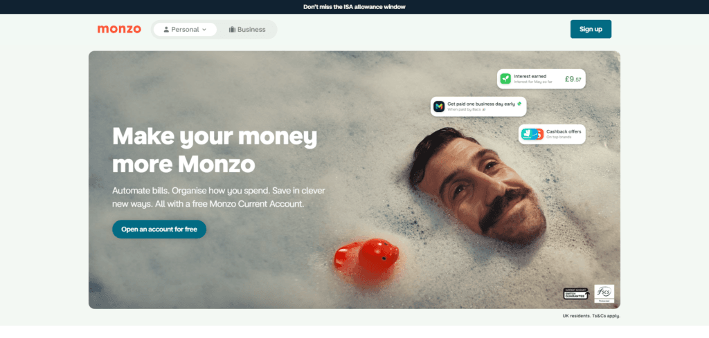 Monzo - Your New Favourite Bank