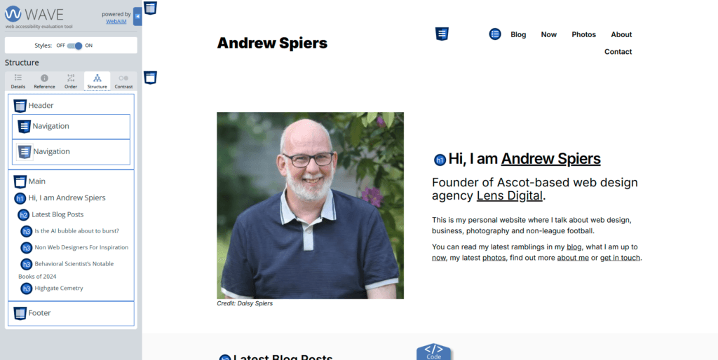 Andrew Spiers – Personal Blog - Wave - Structure