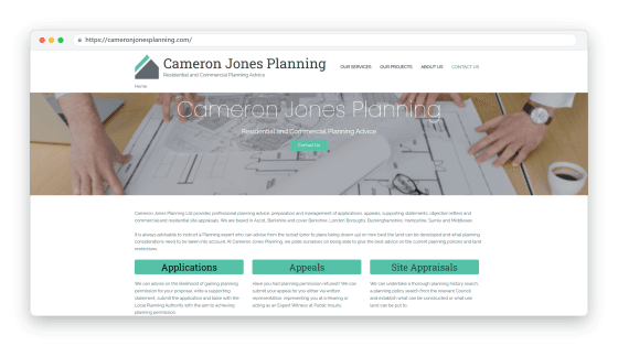 Screenshot - Cameron Jones Planning-mockup