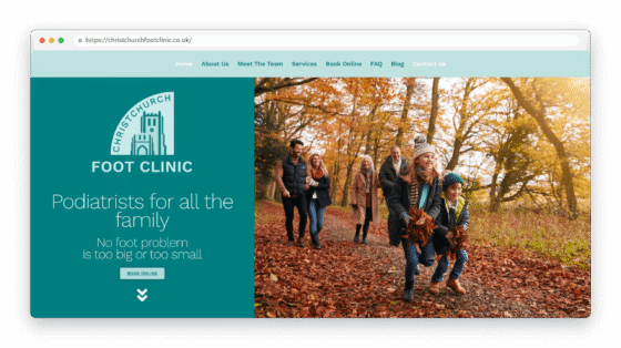 Screenshot - Christchurch Foot Clinic