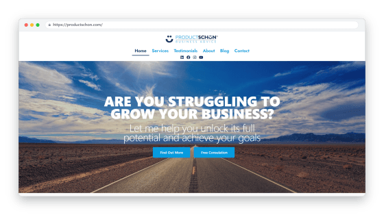 Screenshot - Productschön Business Advice-mockup