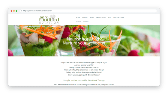 Screenshot - Sara Handford Nutrition-mockup